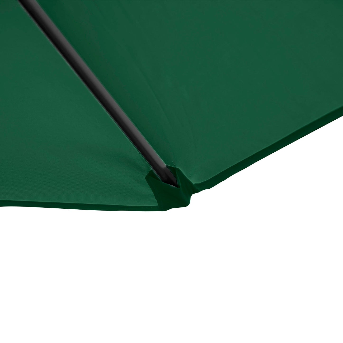 Outsunny 2.5M Garden Cantilever Parasol with 360¡ Rotation, Offset Roma Patio Umbrella Hanging Sun Shade Canopy Shelter with Cross Base, Green