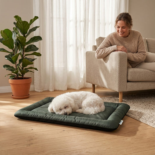 PawHut Waterproof Dog Bed in Green, image 2