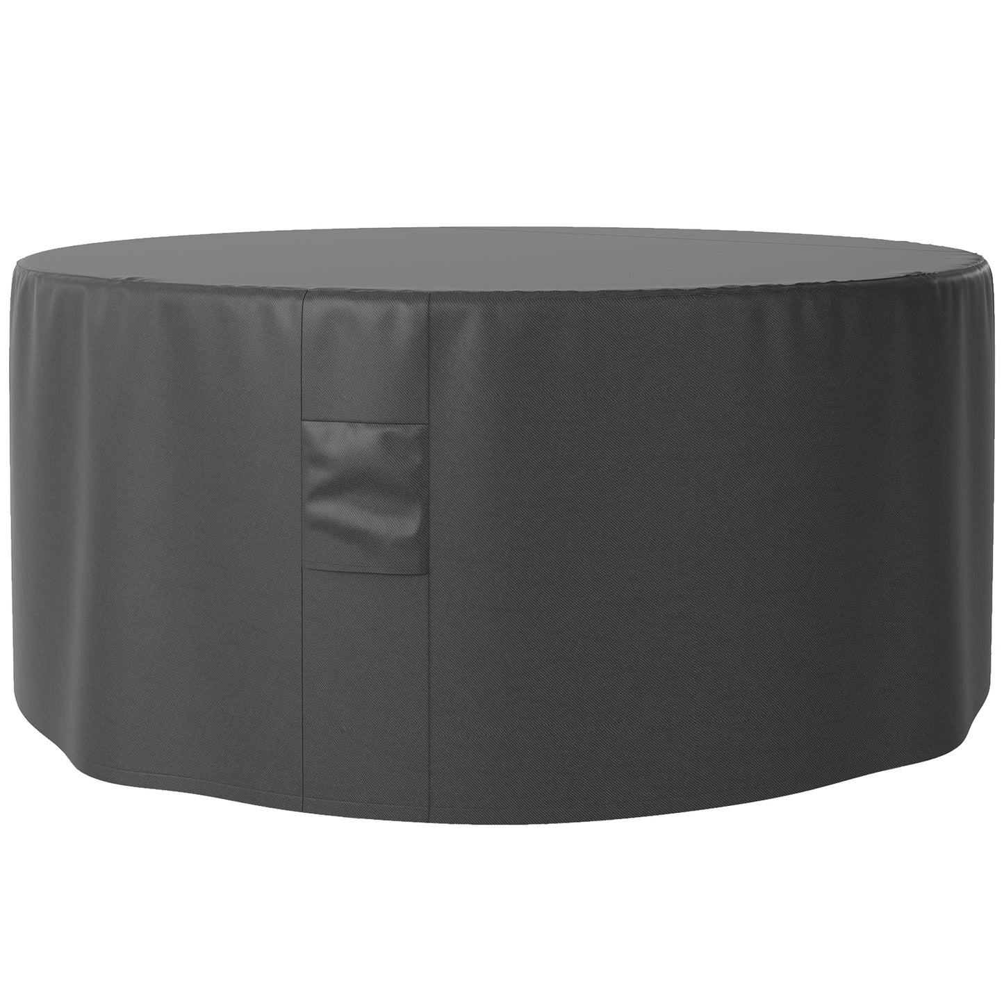 Zestaw mebli ogrodowych Outsunny Garden Patio Large Round Cover 600D Oxford Waterproof, Ф193 x 80H cm, czarny