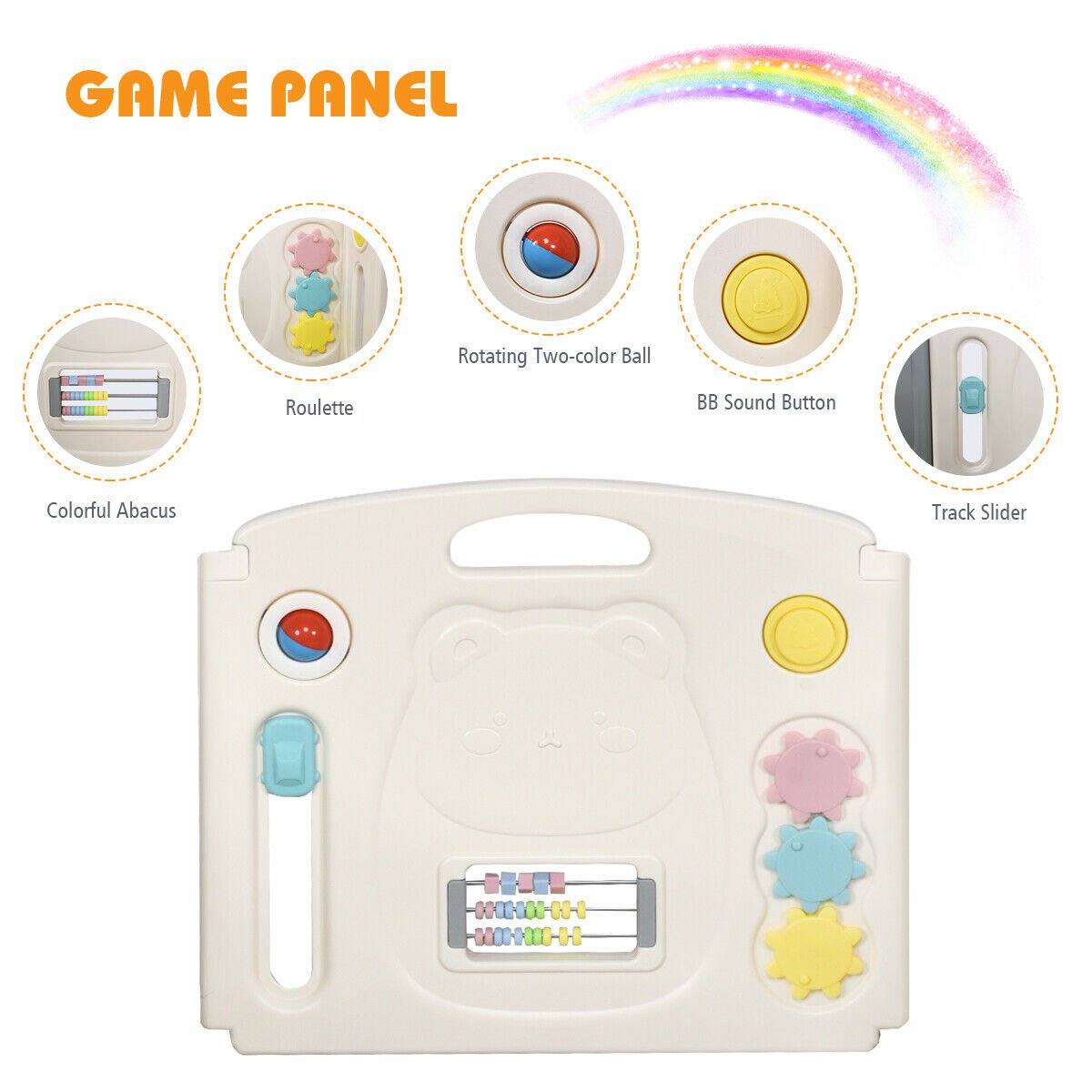 Portable 10+2 Large Panel Toddler Playpen