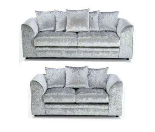 Arabia Crushed Velvet Corner Sofa - Silver, Black, Mink