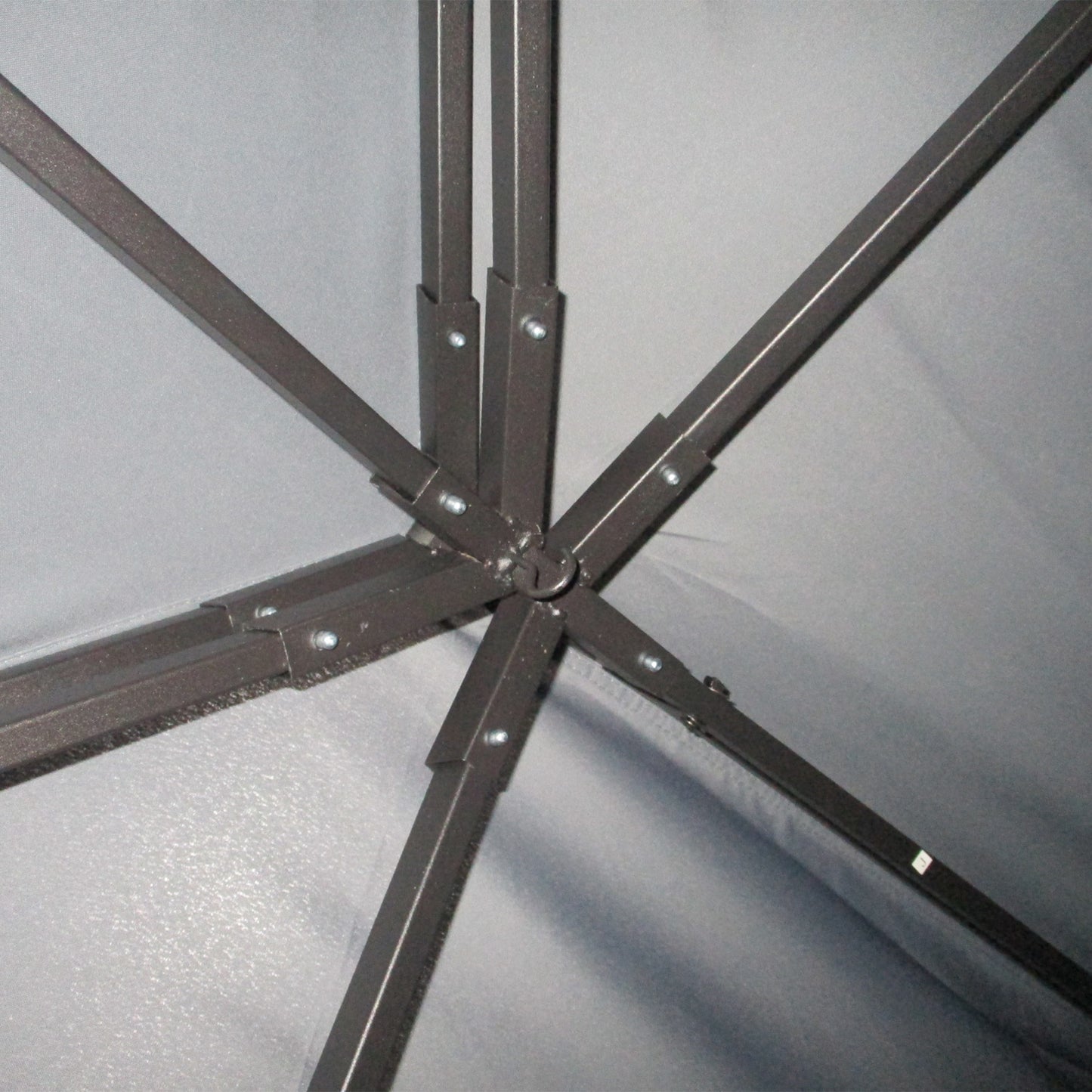 Altana ogrodowa Outsunny 3 x 4 m z aluminium, zadaszenie, namiot imprezowy z siatkami i zasłonami do ogrodu i na taras, ciemnoszary