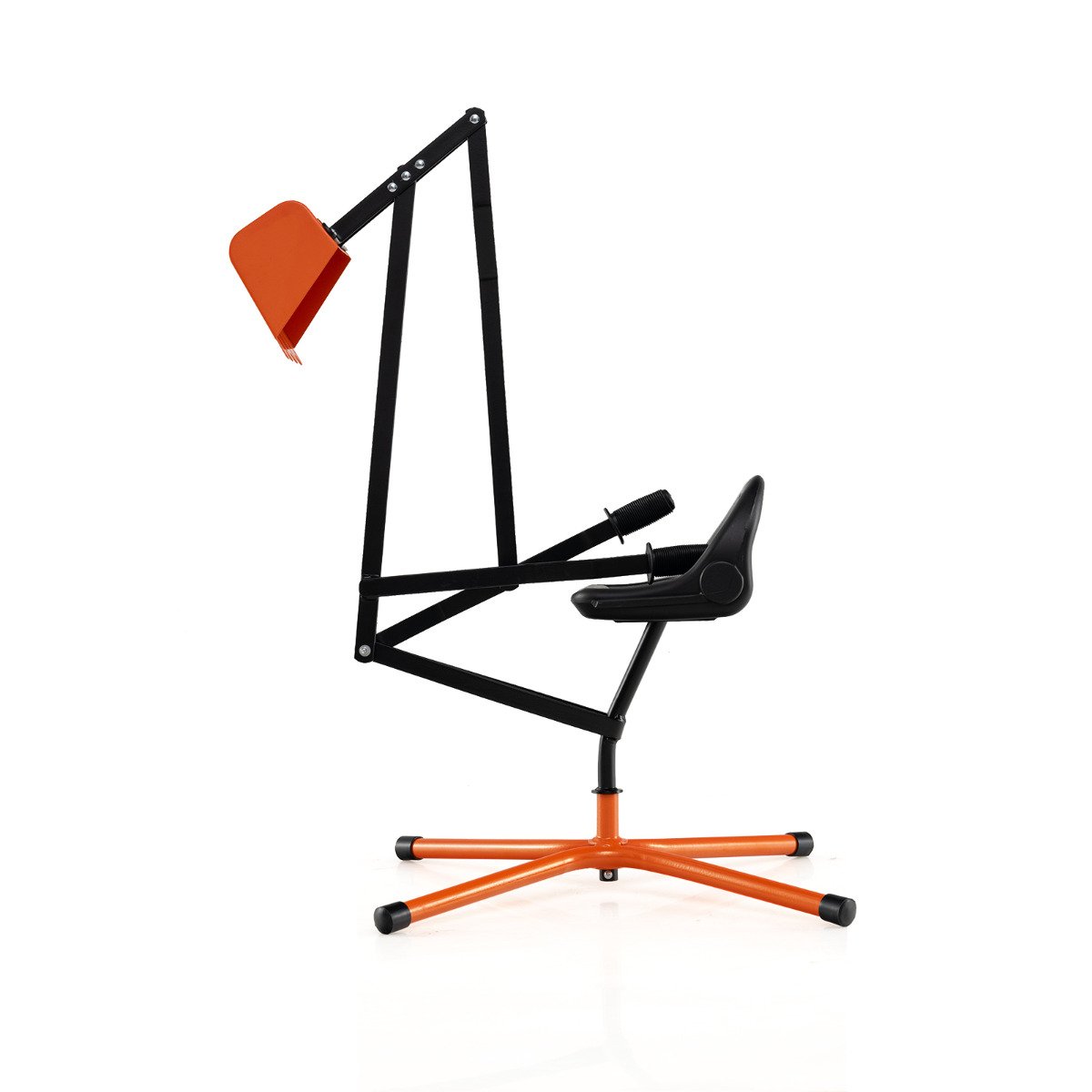 Sand Digger for Kids Sandbox Toy Digger with 360° Rotatable Function-Orange