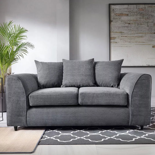 Jill Jumbo 2 Seater Sofa - Grey