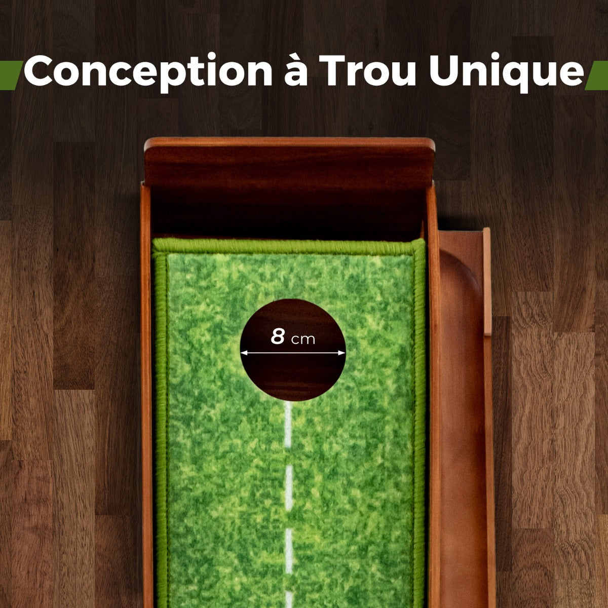 Golf Putting Mat Training Aid with Auto Ball Return and 3 Balls