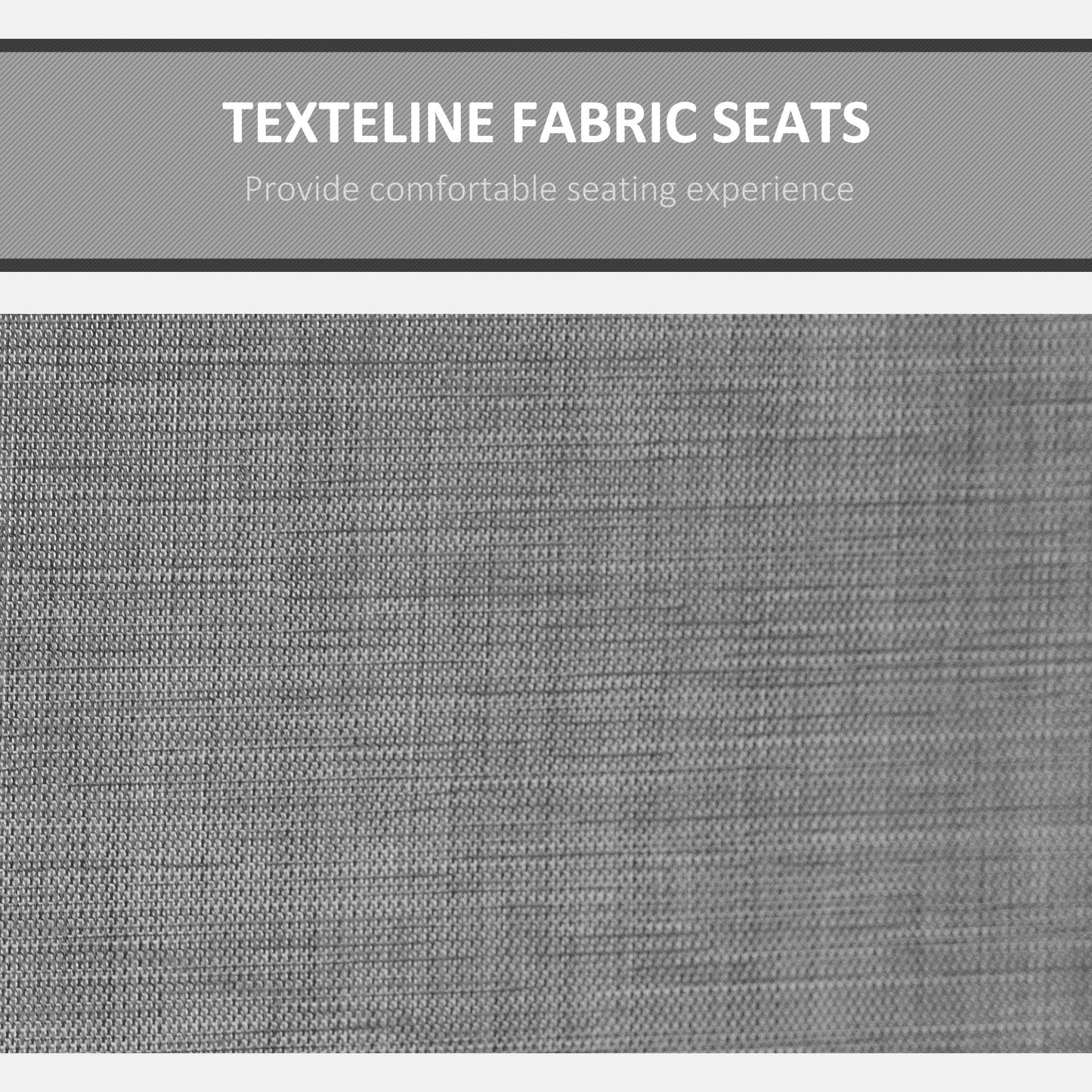 Outsunny 3 Person Outdoor Patio Porch Swing Chair with High Back Design, Side Pouches and Adjustable Canopy, Charcoal Grey