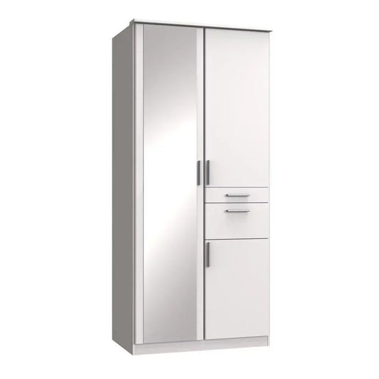KODERA 2 Door Wardrobe White 90cm
