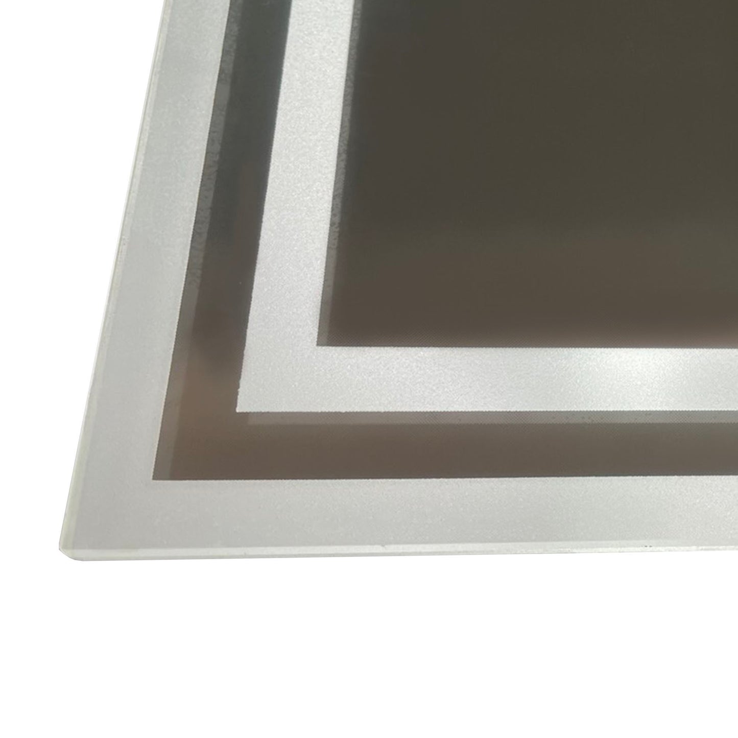 Lustro łazienkowe kleankin LED z oświetleniem, podświetlane lustro do makijażu, lustro toaletkowe z 3 kolorami, Smart Touch, przeciwmgielne