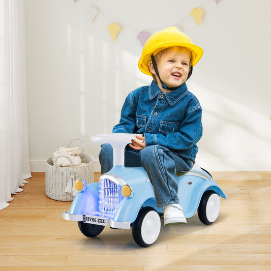 Toddler Ride on Toy with Steering Wheel for Children 19-36 Months Old-Navy