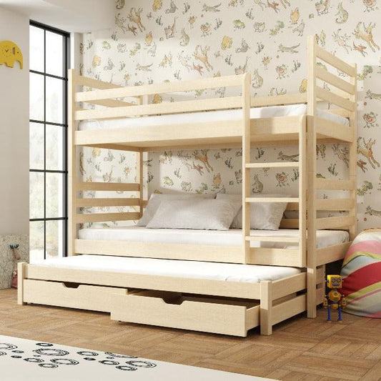 Shrewsbury Tomi Bunk Bed with Trundle and Storage
