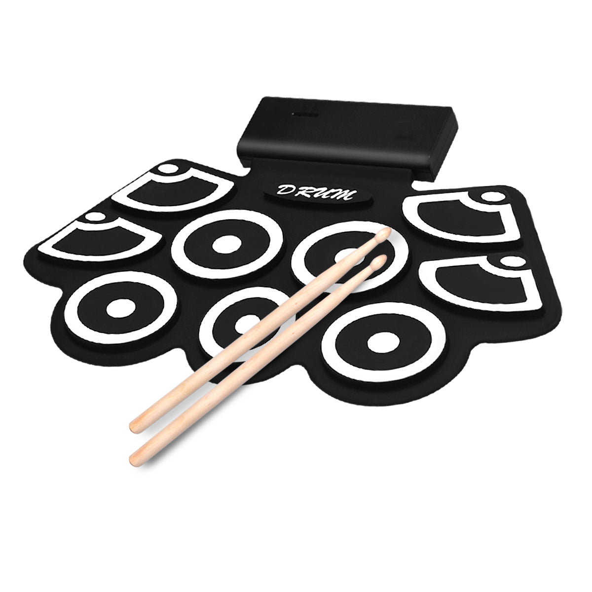Roll-Up Electronic Drum With Lithium Battery and Bluetooth