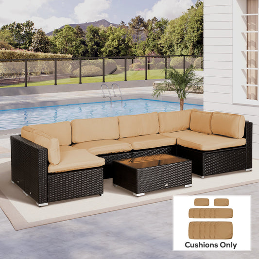 Outsunny 14 Pcs Outdoor Cushion Set - Beige
