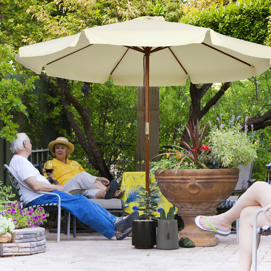 Outsunny 3.3(m) Patio Umbrella in Beige, image 2