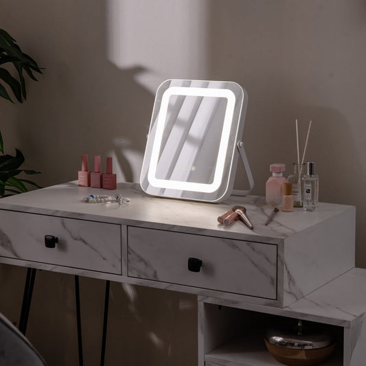 Multi-occasion 3 Colour LED Mirror with Smart Touch Control-White