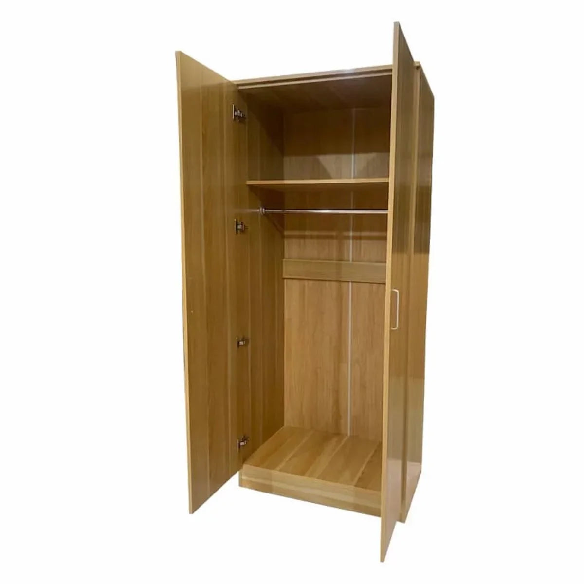 Wardrobe SLEEK 2 Door Wardrobe Oak Finish 80cm
