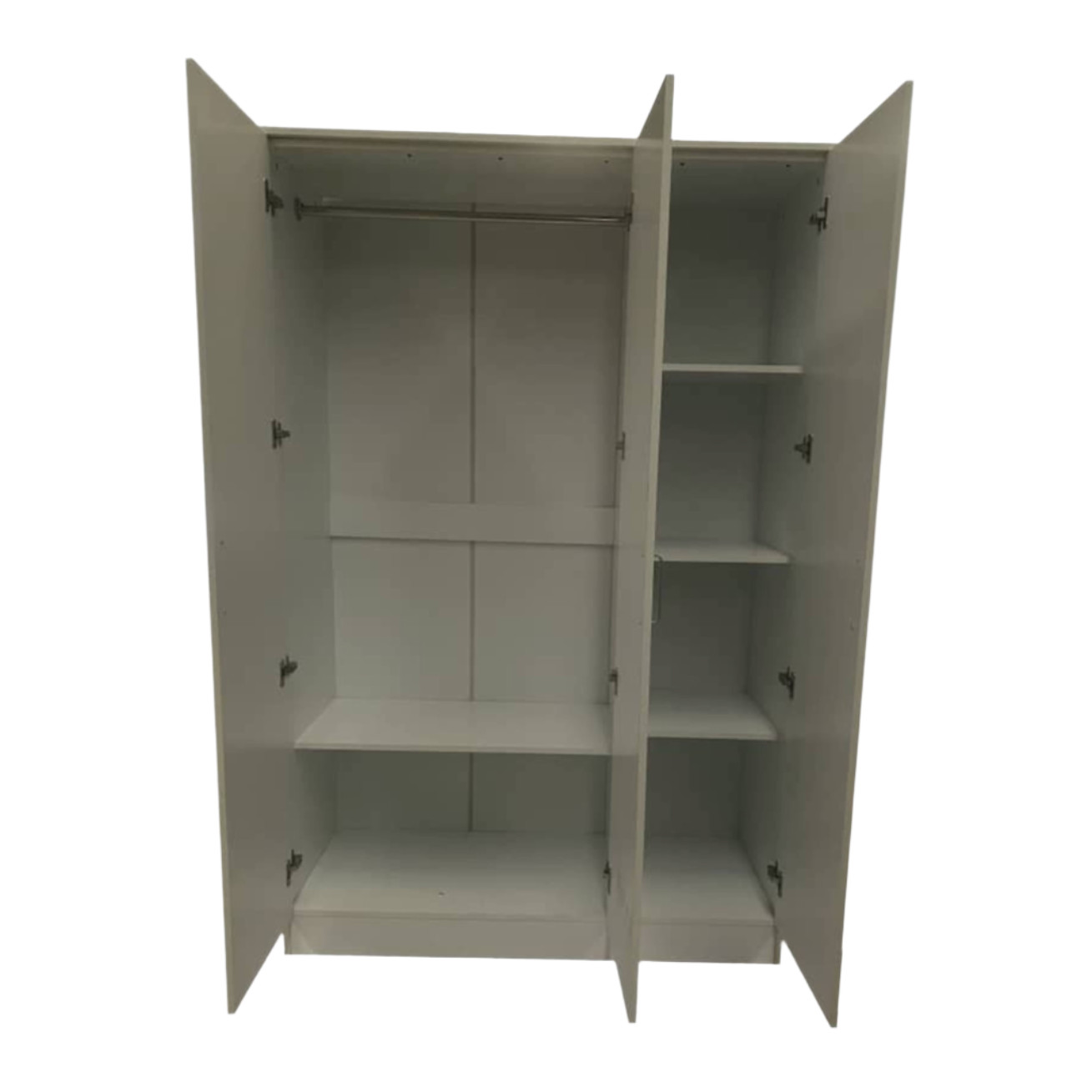 Wardrobe SLEEK 3 Door Wardrobe Grey 120cm