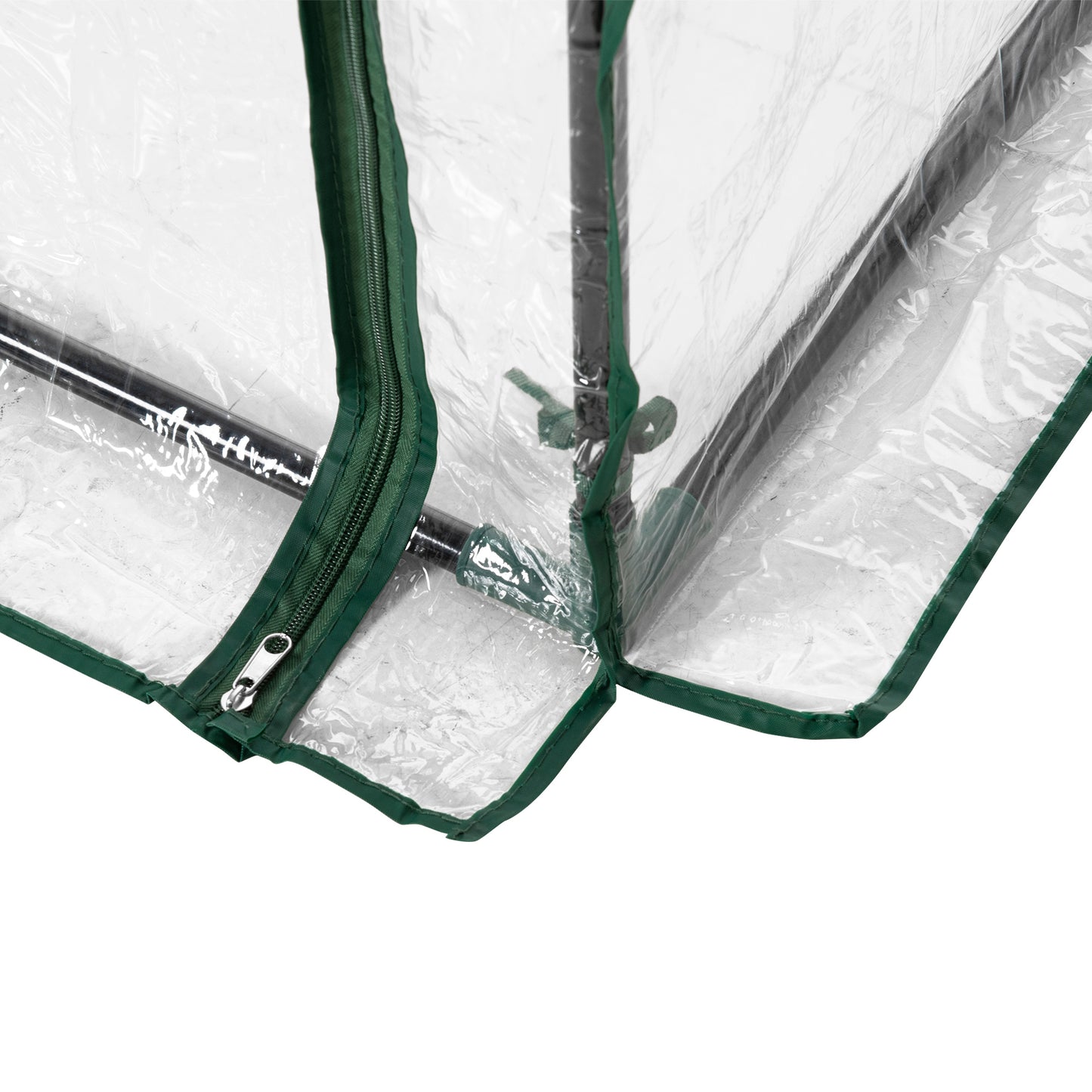 Outsunny Tomato Greenhouse z drzwiami zwijanymi, Mini szklarnia z pokrywą z PVC, Outdoor Grow House Mała szklarnia na podwórko, balkon, ogród, 100 x 50 x 150 cm, przezroczysta