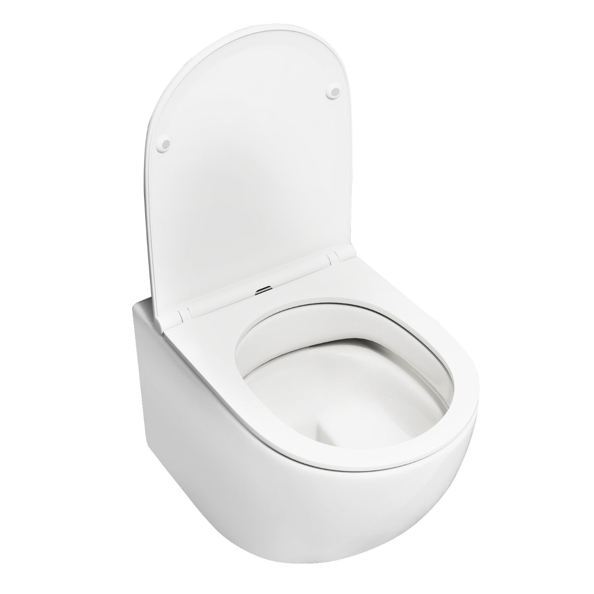 Wall Hung Toilet Ceramic Wall-Mounted Toilet Bowl and Toilet Seat