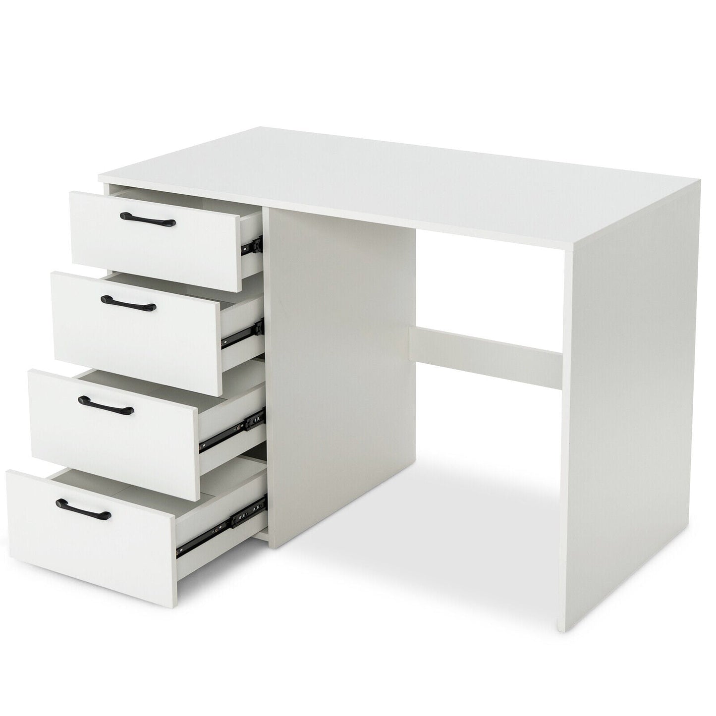 Home Office Writing Desk with File Storage Cabinet