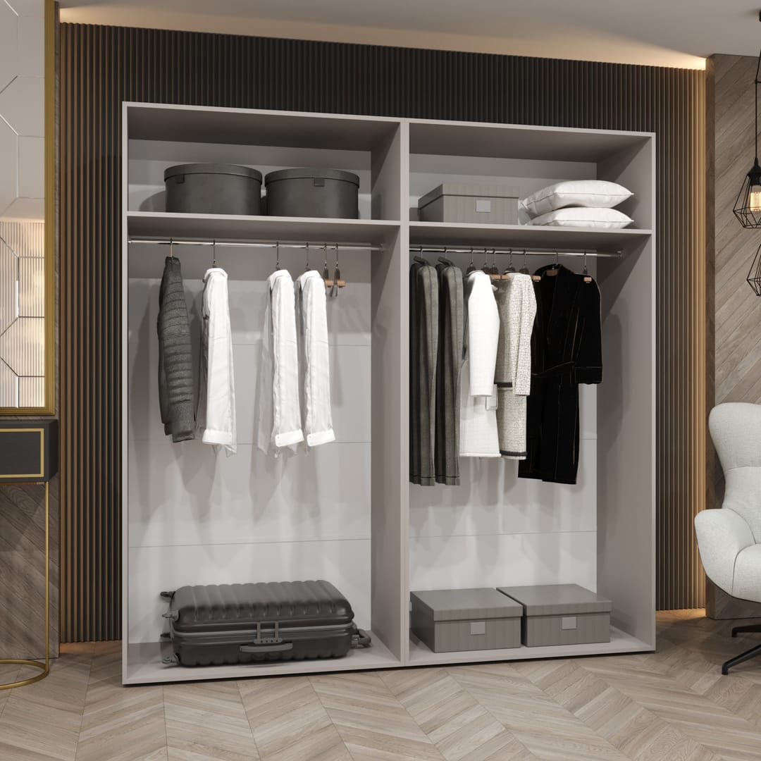 Bari II Hinged Door Wardrobe 200cm