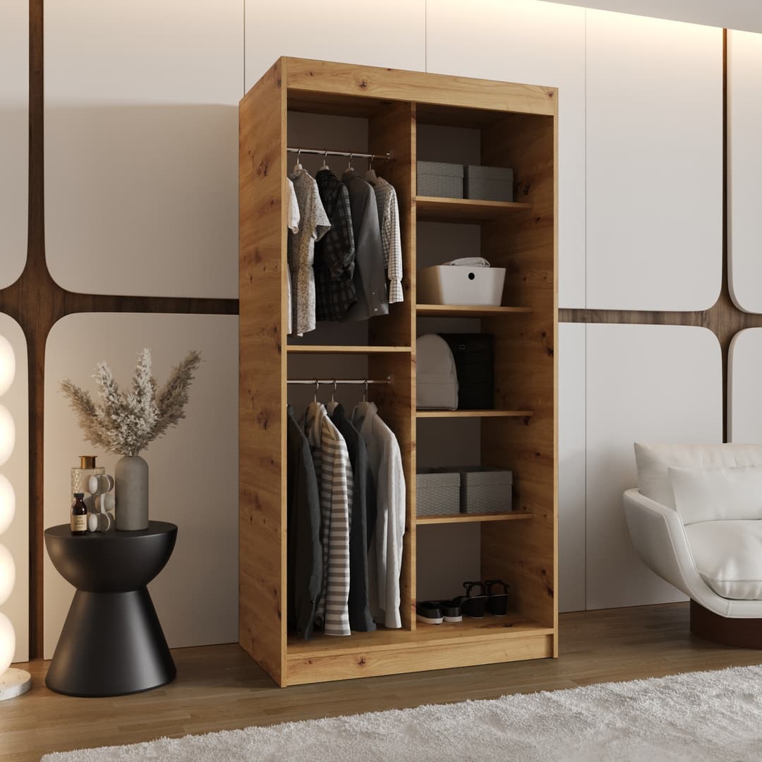 Spoti Sliding Door Wardrobe 100cm