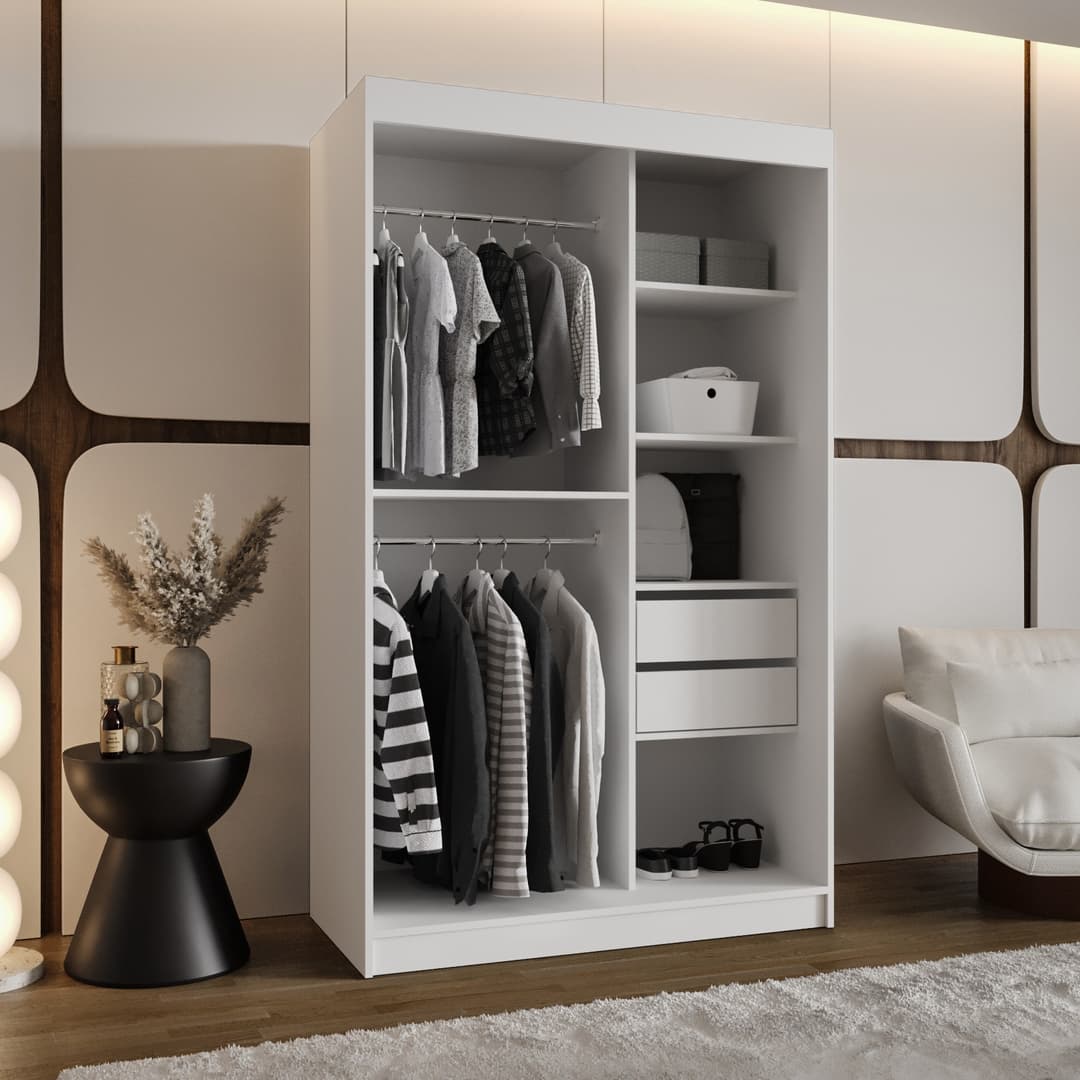 Ultra Sliding Door Wardrobe 120cm