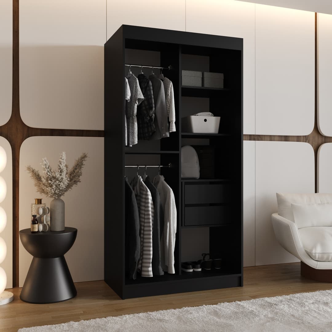 Spoti Sliding Door Wardrobe 100cm
