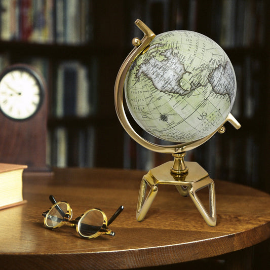 Educational Interactive Globe with Triangle Metal Stand and Metal Meridian-M