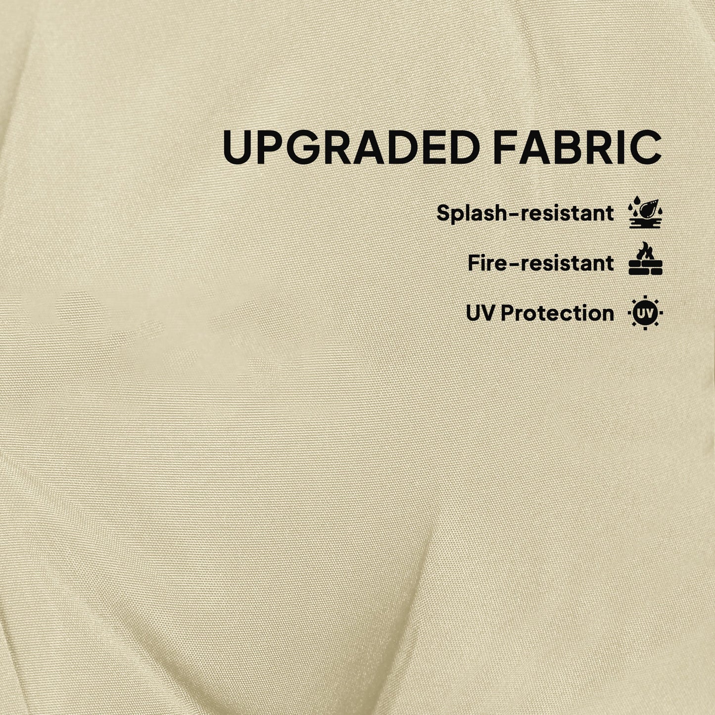 Outsunny Set of Two â60cm Outdoor Cushions - Beige