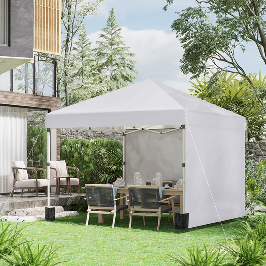 Outsunny Pop Up Gazebo in White, image 2