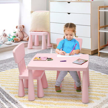 Children's Multi Activity Table and Chair Set-Pink