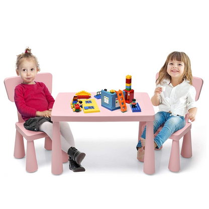 Children's Multi Activity Table and Chair Set-Pink