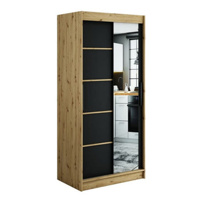 Leto V2 Sliding Door Wardrobe 100cm