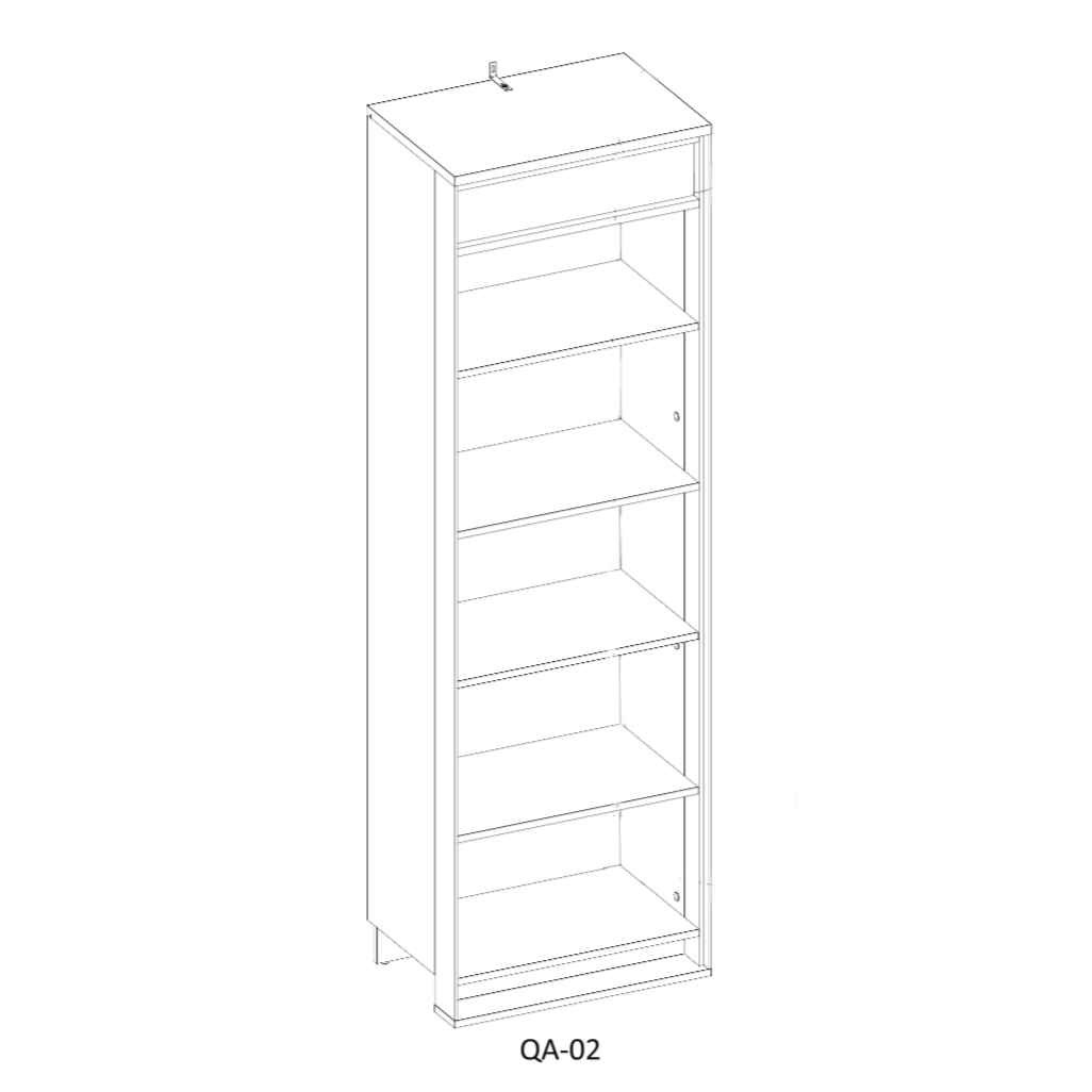 Quant QA-02 Hinged Door Wardrobe 60cm