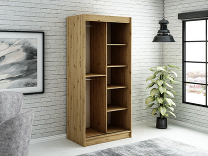 Leto Y Sliding Door Wardrobe 100cm