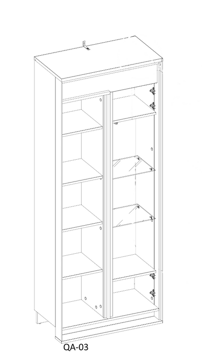 Quant QA-03 Tall Display Cabinet 76cm