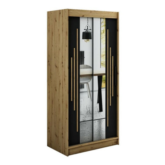 Leto Y1 Sliding Door Wardrobe 100cm