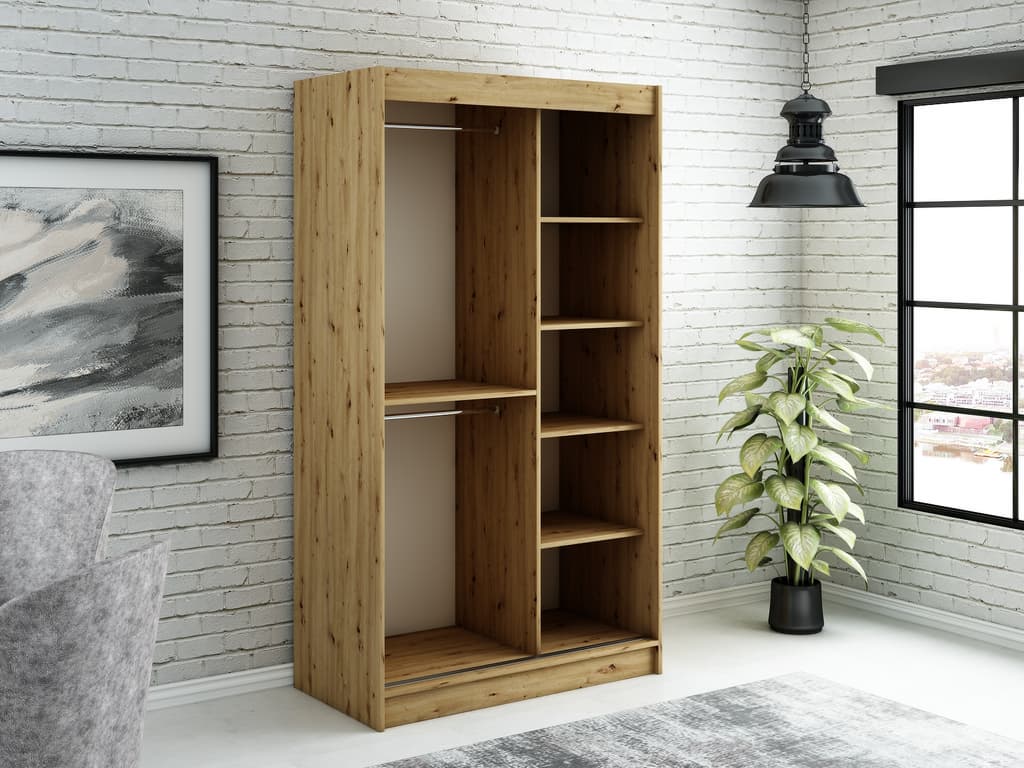 Leto V1 Sliding Door Wardrobe 120cm