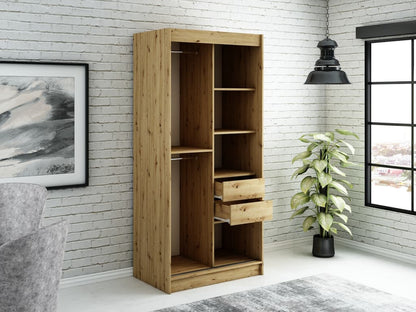 Leto Y Sliding Door Wardrobe 100cm