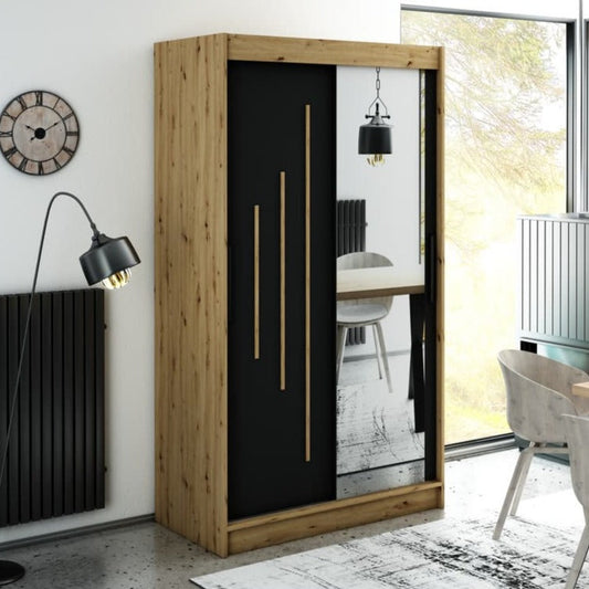 Leto Y2 Sliding Door Wardrobe 120cm