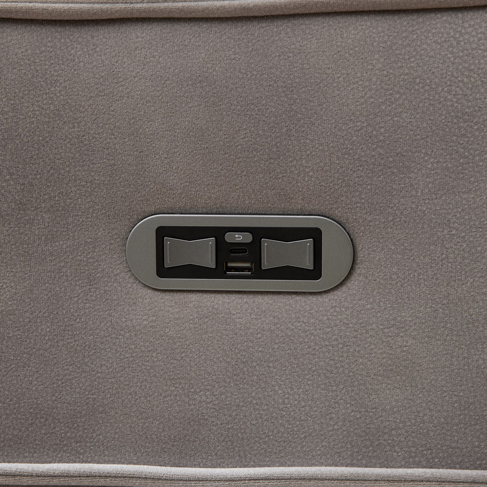 Kensley 2 Seater Sofa Grey (Power Recliner)