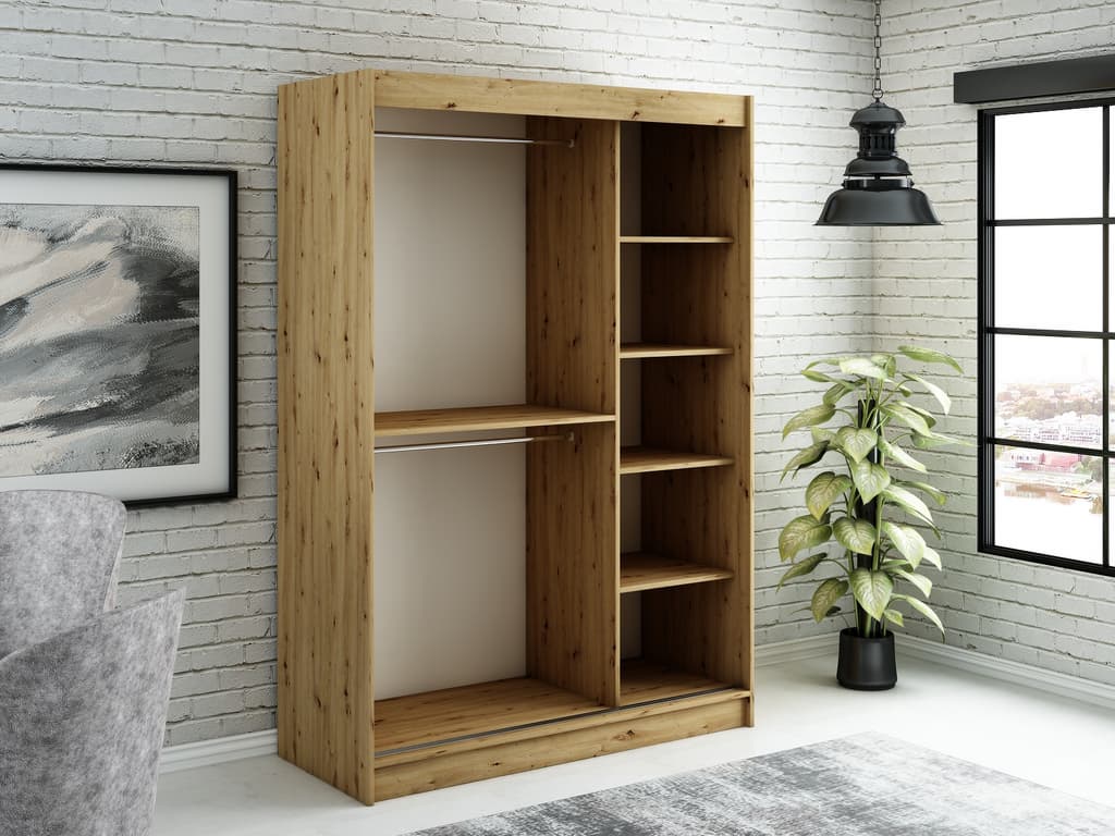 Leto Y Sliding Door Wardrobe 150cm