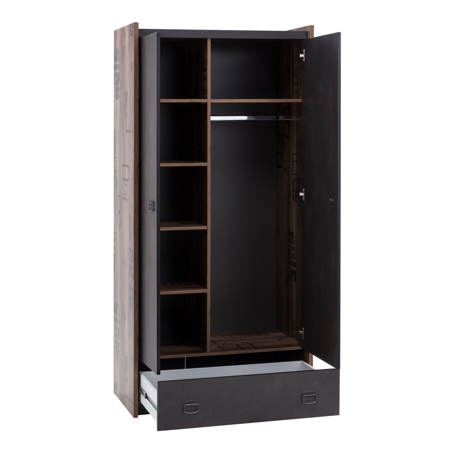 Fargo 02 Hinged Wardrobe 90cm