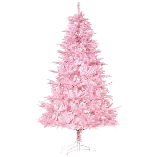 6FT Pop-up Artificial Christmas Tree Holiday Xmas Holiday Tree Decoration with Automatic Open for Home Party, Pink