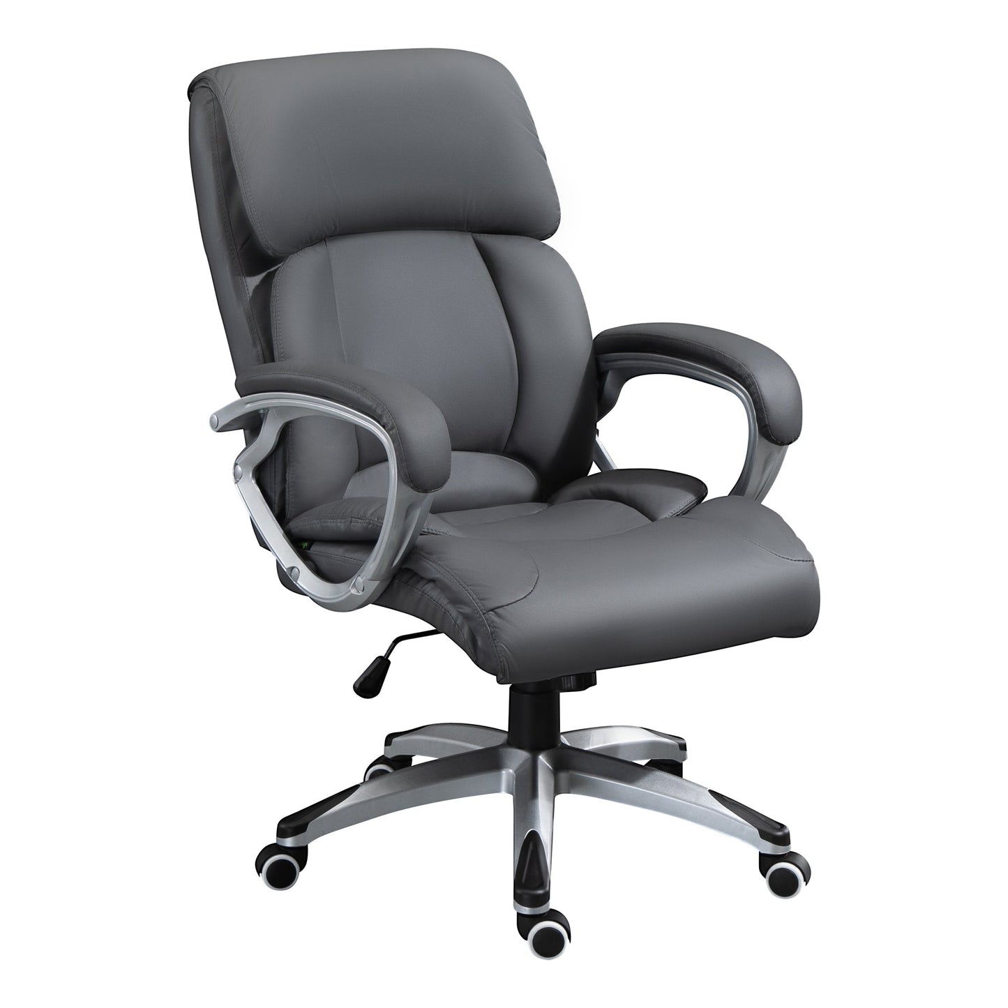 Vinsetto High Back Home Office Chair Swivel Executive PU Leather Chair, Deep Grey