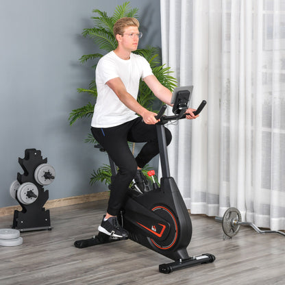 HOMCOM Adjustable Indoor Magnetic Exercise Bike Cardio Workout Bike Trainer