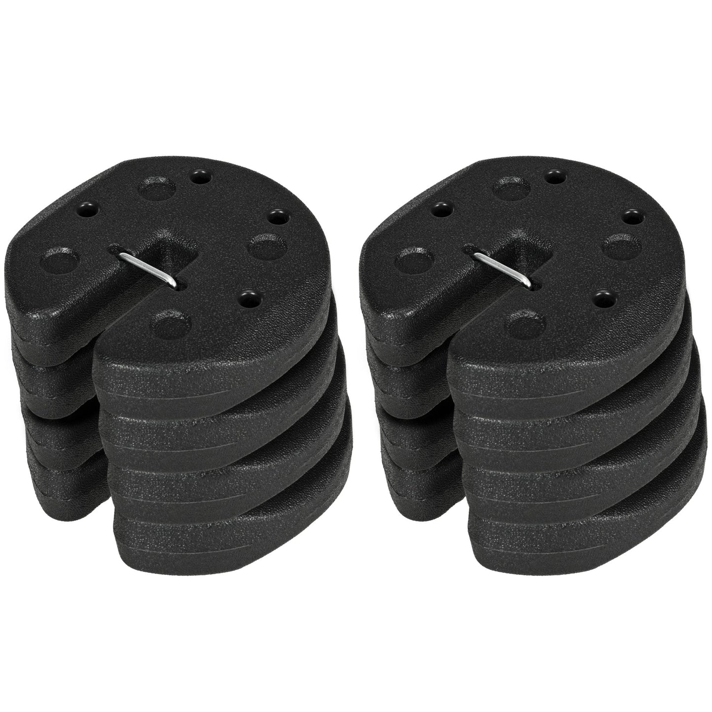 Outsunny Gazebo Weights Set of 8, 24KG Weights for Gazebo Legs with Reinforce Pins and Carry Belt, for Gazebos Shelters Marquees Tents