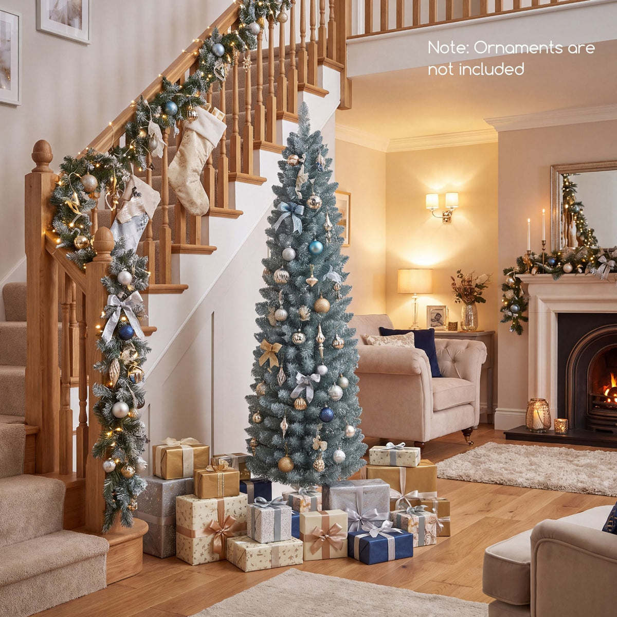1.5M Artificial Pencil Christmas Tree with 210 Full Branch Tips
