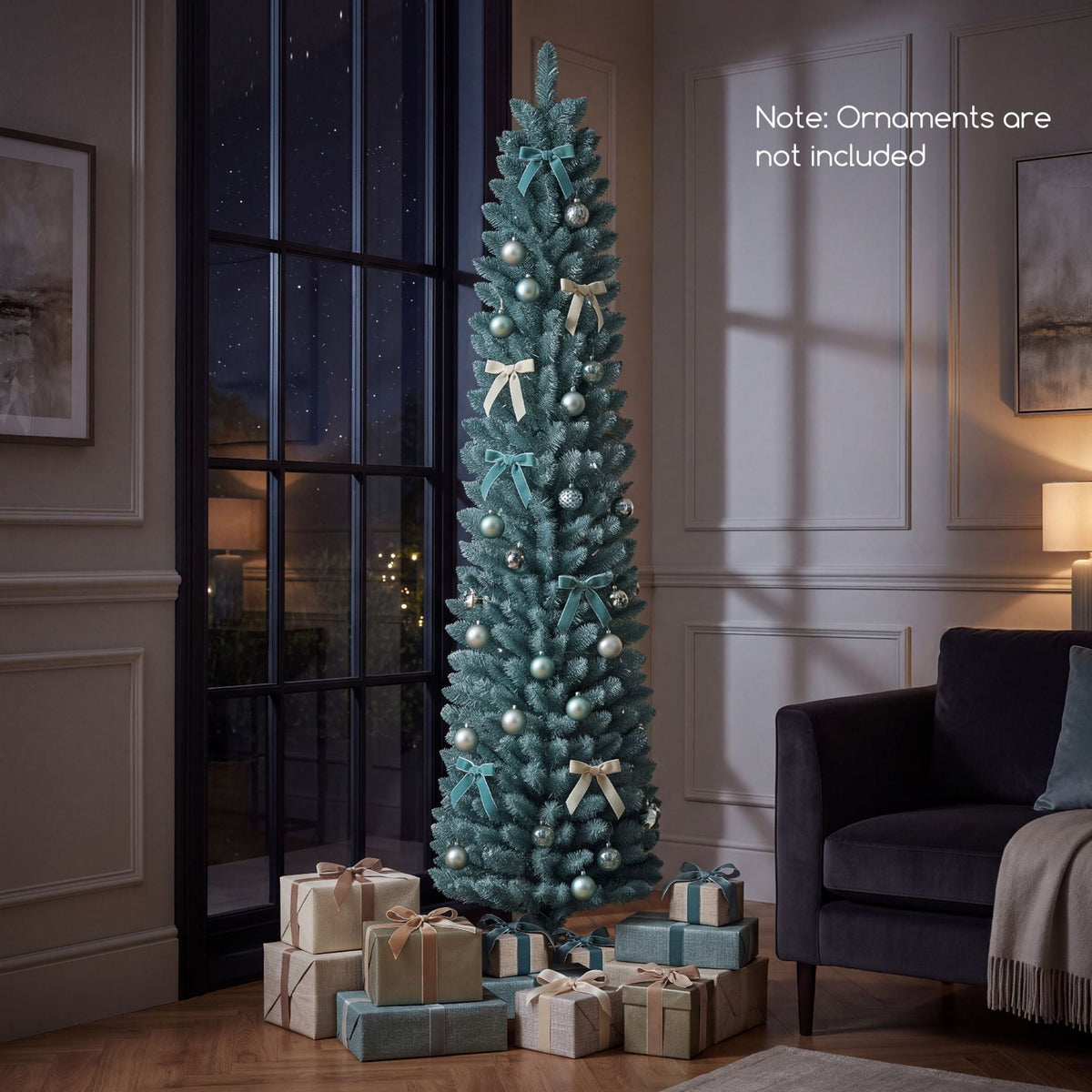 1.8M Artificial Pencil Christmas Tree with 320 Full Branch Tips