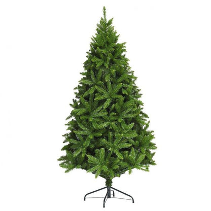5 Feet Artificial Fir Christmas Tree with LED Lights and 600 Branch Tips